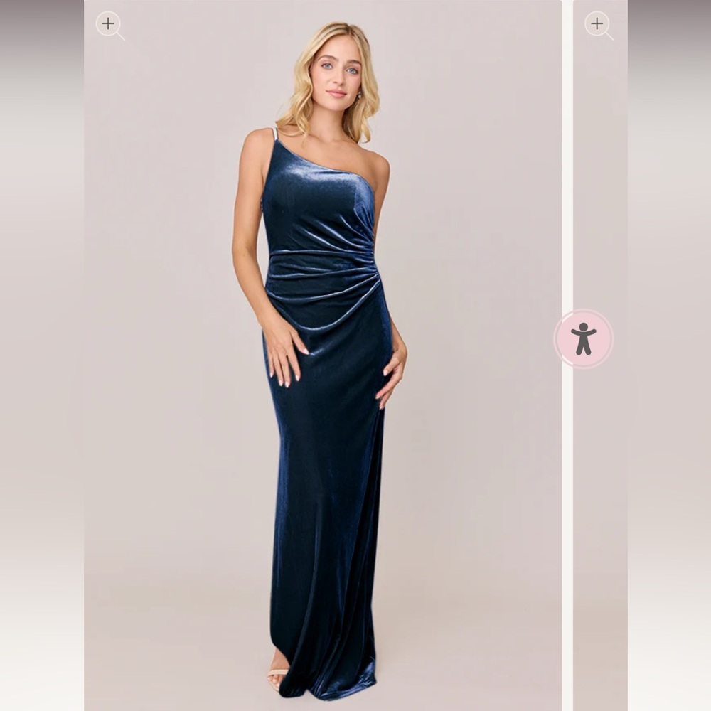 Revelry - Jade Velvet Dress - Royal Blue